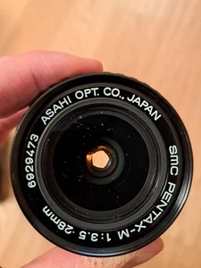 SMC Pentax M 28mm 1:3.5 obiettivo wide lens grandangolare asahi usato come nuovo - Imagen 1 de 11