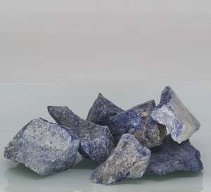 100g Blue Lazurite Irregular Rough Rock Stone Reiki Healing Home Decoration - Picture 1 of 2