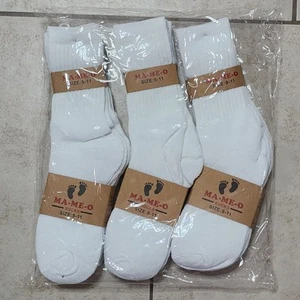 Ma-Me-O Socken Herren Unisex Größe 9-11 Baumwolle 80 % weiß 12 Paar brandneu Großpackung - Bild 1 von 2