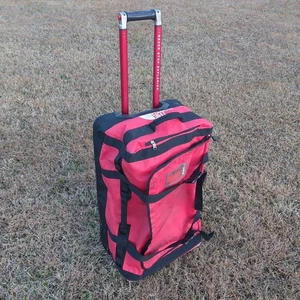 The North Face Base Camp Rolling Thunder Wheeled Duffel Bag Red  28"x16"x12" - Picture 1 of 24