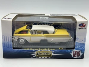 M2 Auto-Thentics 1957 Mercury Turnpike Cruiser, Yellow & White, R27, 1:64, NIB - Picture 1 of 14