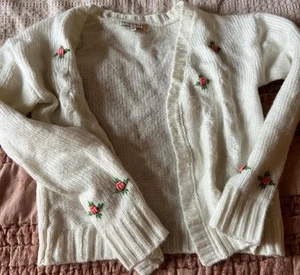 Coquette Floral Cardigan Spring Size S - Picture 1 of 2