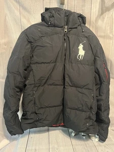 Chaqueta acolchada Polo Ralph Lauren Big Pony para hombre talla XLT negra - Imagen 1 de 11