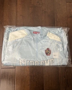 Supreme SS25 Satin Piping Applique Logo Pullover Light Blue Size L New IN HAND - Picture 1 of 8