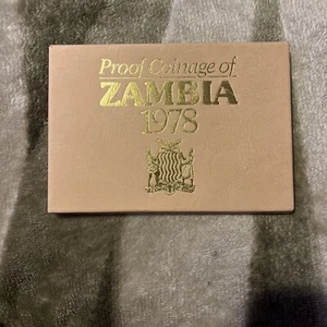1978 Zambia Proof Coin Set – 6 Coins in Original Royal Mint Packaging OGP - Picture 1 of 12