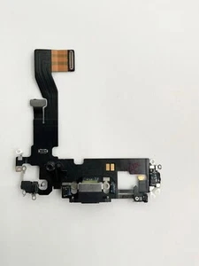 ORIGINAL GENUINE APPLE IPHONE 12/12 PRO CHARGING PORT FLEX CABLE BLACK - Picture 1 of 4