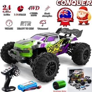 Off-Road Control Trucks Boys Toys 4WD 70KM/H Remote Control Trucks Gift for Kids - Picture 1 of 31