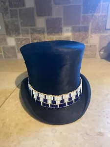 Wampum hat band glass native made Mountain Man rendezvous Cherokee regalia - Picture 1 of 2