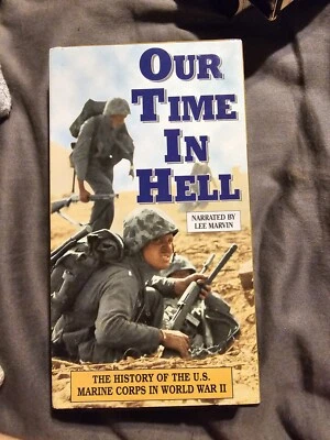Our Time in Hell VHS Narrated By Lee Marvin -History Of Marines In World War II - Image 1 of 4