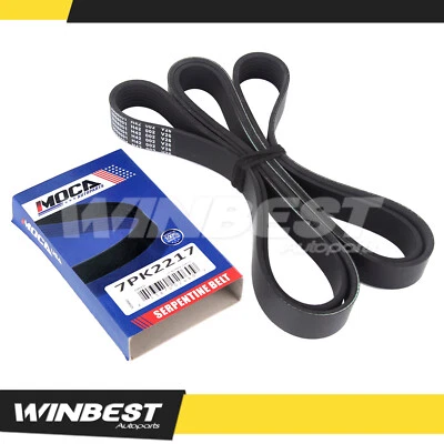 EPDM Serpentine Belt 7PK2217 for Nissan Frontier Pathfinder Xterra Suzuki  - Image 1 of 4