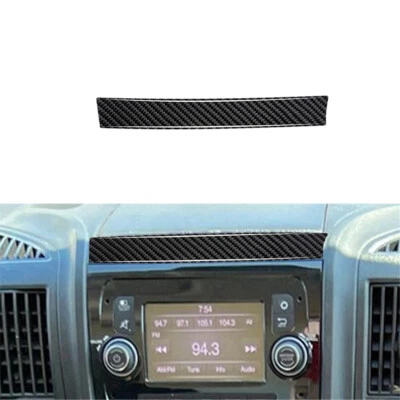 1pcs Carbon Fiber Center LCD Head Cover Trim For Fiat Ducato 2007-21 - image 1 of 4