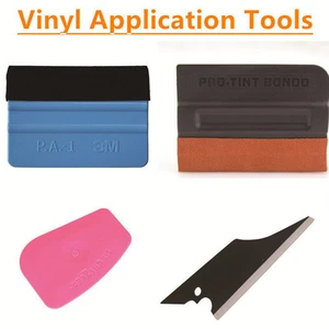 Vinyl Application Tool Kit 3m Squeegee Pro-Bondo Squeegee Lil chizler Squeegee - Picture 1 of 6