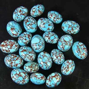 Lote al por mayor de piedras preciosas sueltas cabujón ovalado turquesa cobre ostra natural - Imagen 1 de 5