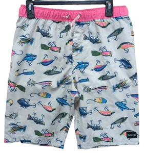NEW Hurley Boys' Pull on Swim Trunks Size XL Fishing Lure A4 - Picture 1 of 8
