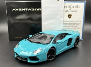 Autoart 1/18 Lamborghini Aventador LP700-4 Turquoise/ Blue 74667 Die-cast MINT - Picture 1 of 24