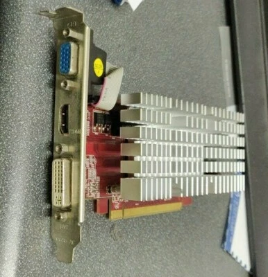 ATI HD4350 AX4350 512MD2-H RADEON PCIe R71BL 512MB DVI/VGA/HDMI Graphics Card - Image 1 of 2