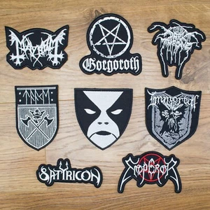 Black Metal Patch Set (8 pcs) Mayhem, Darkthrone, Gorgoroth, Emperor, Satyricon. - Picture 1 of 17