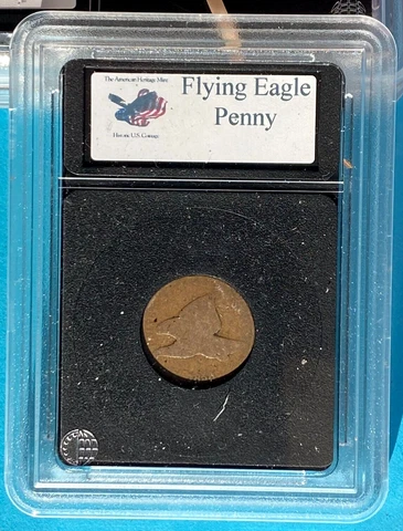 1858  Flying Eagle Cent Cover