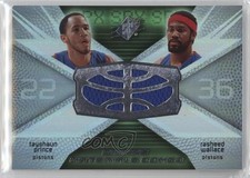 2008-09 SPx Winning Materials Combo Tayshaun Prince Rasheed Wallace #WMC-WP