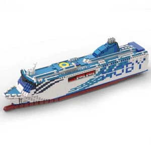 Custom MOC-70745 Moby Aki An Italian Fast Cruiseferry 2218 Parts 1:325 Scale - Picture 1 of 7