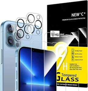 4 Pack Tempered Glass Screen Protector for Apple iPhone 13 Pro { 6.1 } - Picture 1 of 7
