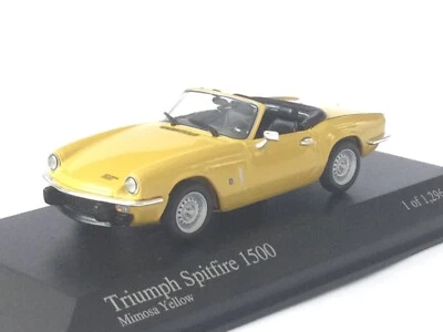 Minichamps 1:43 Triumph Spitfire 1500 Yellow 1975 Art. Nr: 400 132531 - Immagine 1 di 4