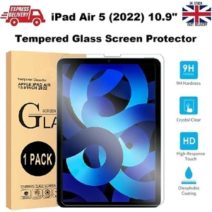 For New iPad Air 5 (2022) 10.9 in Tempered Glass Screen Protector (A2588/A2589) - Picture 1 of 11