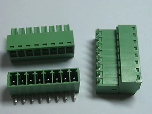 150pcs Screw Terminal Block Connector 3.81mm Angle 8pin Green Pluggable Type New - Bild 1 von 5