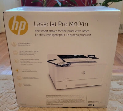 Brand New HP LaserJet Pro M404n Monochrome Laser Printer with built-in Ethernet - Image 1 of 2