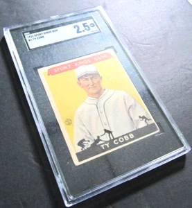 1933 GOUDEY SPORT KINGS TY COBB #1 SGC 2.5 NO CREASES UNDERGRADED HIGH END!! - Picture 1 of 8