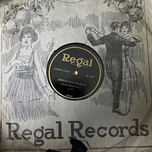 1921 KILIMA WALTZ/HONOLULU MARCH 78 RPM PALOKIKO-PALO REGAL HAWAIIAN HAWAII - Picture 1 of 4