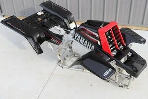 Yamaha Banshee fenders + gas tank plastic grill + graphics BLACK RED 2003 - Picture 1 of 12