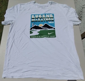 Nike Dri Fit Eugene Marathon 2022 2XL XXL Shirt T-Shirt TShirt Running Oregon - Picture 1 of 15