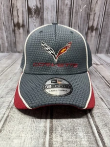 New Corvette Hat Graphite/Red Flexfit New Era Size Large/extra Large 39Thirty - Picture 1 of 6