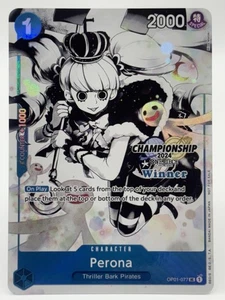 Perona OP01-077 EN UNA PIEZA TCG 2024 CS GANADOR Monocromo-Nuevo - Imagen 1 de 4