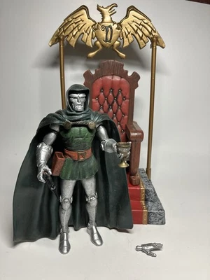 USED Marvel Diamond Select Dr. Doom 7” Action Figure W/ Buildable Throne - Image 1 of 4
