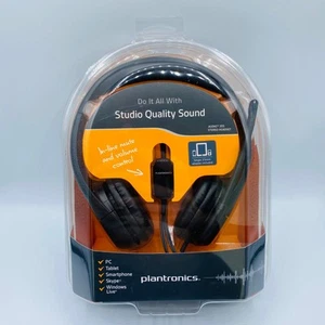 Plantronics Audio 355 Stereo Headset w Studio Quality Sound & In-Line Controls - Afbeelding 1 van 5