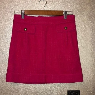 Minifalda Juicy Couture Preppy Academia despistada suave niña rosa de lana tweed Foto 1 de 4