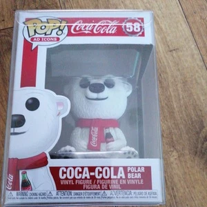 Funko Pop! Protector de figura de vinilo coleccionable AD Icons Coca-Cola Polar Bear #58 - Imagen 1 de 6