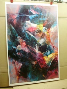 Rhapsody By Carole Benning Shoemaker. O.W.S. 1992 Print, 25" Wide x 38" High - Picture 1 of 7