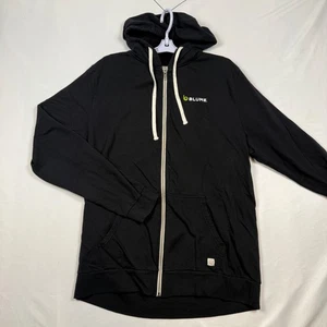 Marine Layer Mens Black Full Zip Hoodie Blume Logo Size XL - Picture 1 of 12