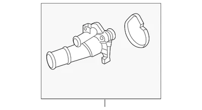 Ford Focus 2012-2018 genuino - Carcasa termostato CP9Z-8592-G Foto 1 de 4