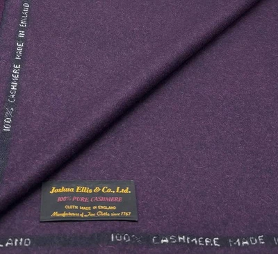Purple Cashmere Textile Fabric Pure Cashmere Fabric For Coating Overcoating - Image 1 of 4