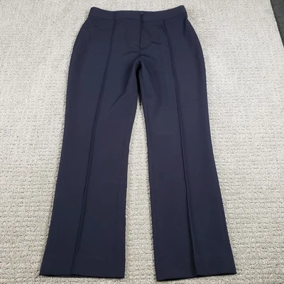 Tory Burch Pants Womens size 8 Navy Blue High Waisted Wool Flare 30x28 MSRP $328 - Image 1 of 4