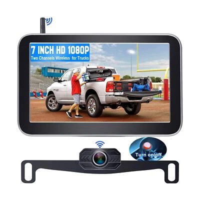 DoHonest Wireless Backup Camera for Trucks Car Pickup Camper Van with 7 Inch ... - Image 1 of 4