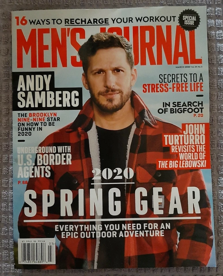 Men's Journal Magazine March 2020 Special Issue Adam Samberg Cover NEW - Image 1 of 1