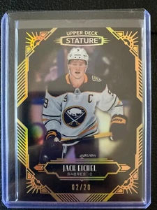 2020-21 UD Stature Black #/20 Jack Eichel Rare SP Vegas - Bild 1 von 2