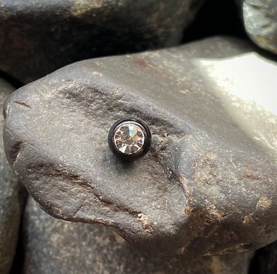 Piezas de repuesto para joyería corporal - 10pk 316L bolas de gema de circonita cúbica roscadas de acero quirúrgico Foto 1 de 4