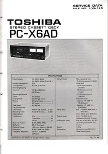 Service Manual-Anleitung für Toshiba PC-X6 AD - Picture 1 of 1