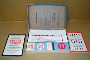 VINTAGE 1967 BRIDGE FOR ONE GAME BY MILTON BRADLEY, 100% COMPLETE - Picture 1 of 2